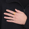 Cross-Border European and American Minimalist Frosted Ring, Ins-Style Fashion Plain Square Stainless Steel Men's Brushed Finger Ring