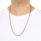 Simple and Hipster Twist Chain Necklace, Versatile and Fashionable, Personalized Vacuum Plated 18K Stainless Steel Men's Necklace with Dragon Bone Chain