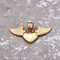Angel Wings Heart Pendant Stainless Steel Necklace