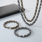 Stainless Steel Fashion Chain Bracelet Necklace Jewelry Set