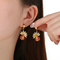 Stainless Steel Fashion Jewelry with Bee Ladybug Element Women's Earrings