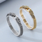 European and American Cold Style Stainless Steel Double Snake Head Bracelet Personalized Retro Trendy Jewelry for Men