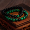 Retro Matte Natural Onyx Unisex Jewelry Flexible Beaded Bracelet