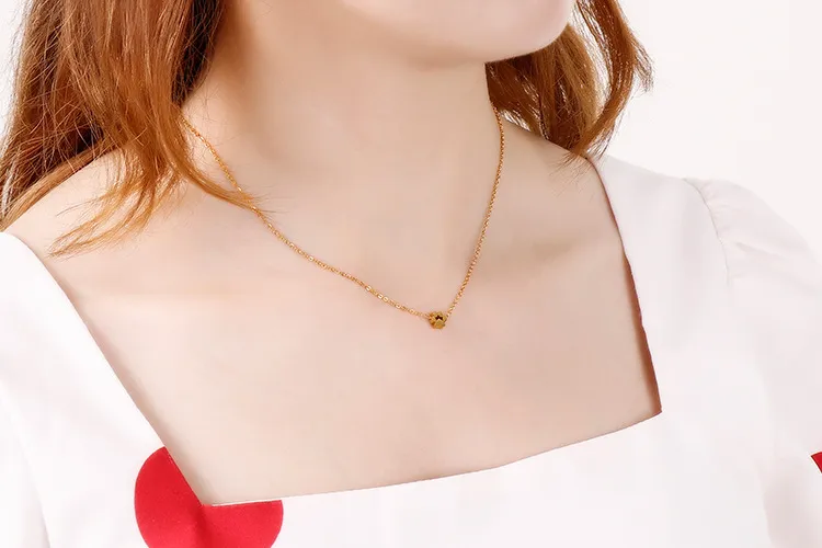Korean Minimalist Cat Paw Print Necklace Stainless Steel Jewelry Bracelet Ring