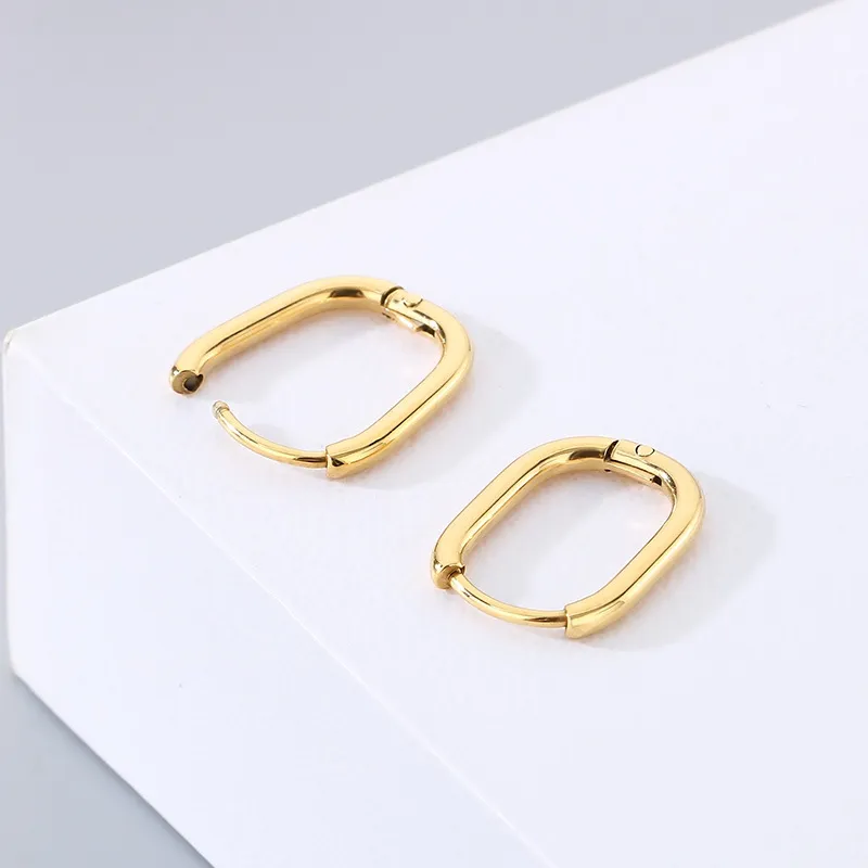 Stainless Steel Fashion Jewelry U-Shaped Earrings Suitable for Daily Wear