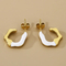 Irregular Dripping Oil Stainless Steel Earrings Fashion Jewelry