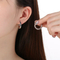 Simple Circle Versatile Earrings Female Ins Geometric Smooth Stainless Steel Earrings Jewelry