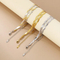 Trendy Double Chains Simple Versatile Snake Bone Bracelet Necklace Stainless Steel Men's Jewelry Set