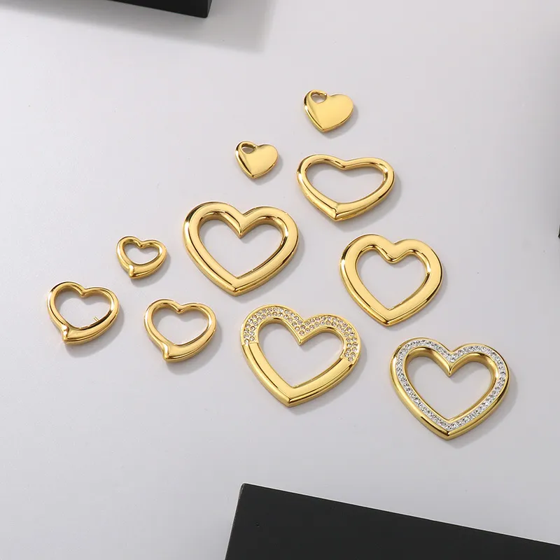 Stainless Steel Heart-Shaped DIY Jewelry Accessories Necklace Bracelet Material