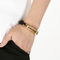 Trendy and Personalized Stainless Steel Wire Woven Double-Layer Leather Rope Bracelet Jewelry