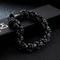 Fashion Powerful Punk Stainless Steel Men's Thick Skull Links Bracelet