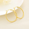 Vintage-Inspired Plain Large Hoop Earrings in Durable Stainless Steel