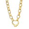 Fashion Stainless Steel Heart Pendant Earrings Bracelet Necklace Set Jewelry Accessories