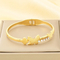 Stainless Steel Bangle with Butterfly Element Jewelry Suitable for Daily Wear