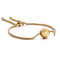 12 Zodiac Signs Stainless Steel Diamond-Embedded Gold Bracelet Adjustable Jewelry