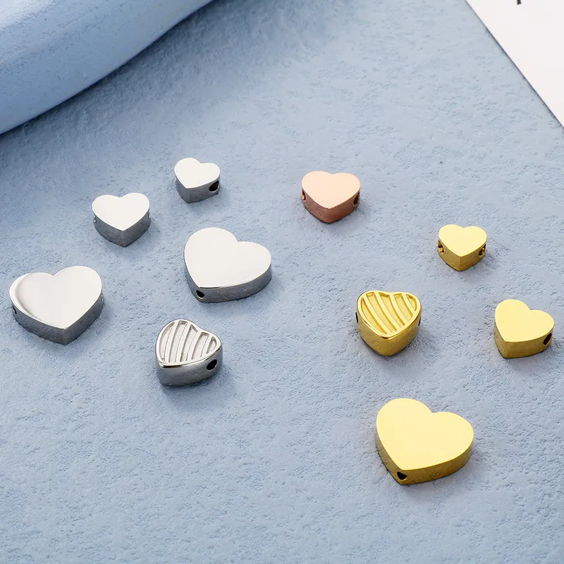 Stainless Steel Heart-Shaped Accessories DIY Jewelry Material