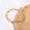 Stylish 18K Gold Plated Chain Bracelet for Women in Stainless Steel