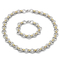 Personalized Hip-Hop Style Rock Emperor Chain Circle Bracelet, Trendy Byzantine Flat Stainless Steel Men's Necklace Set
