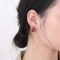 European American New Arrival Rhinestone-Encrusted Ear Buckles Trendy Stainless Steel Stud Earrings