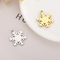 Fashionable Hexagonal Snowflake Exquisite Small Pendant Christmas DIY Accessory