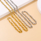 New Electroplated Stainless Steel Bracelet and Necklace Set for Women