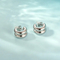 Stainless Steel Creative Hollow Multi Ring C-Shaped Commuting Fashion Earrings Jewelry Wholesale