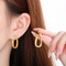 Fashionable Stainless Steel Multi Style Hollow Geometric Irregular Temperament Girl Earrings Jewelry Wholesale
