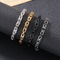 Hip Hop Emperor Chain Creative Fashion V-Shaped Stainless Steel Men's Bracelet Necklace Set