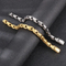 Cross-Border Trendy Minimalist Glossy Jewelry, Vacuum Plated 10mm Stainless Steel Men's Bracelet with Melon Seed Chain