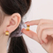 Versatile and Stylish Wide Earrings in Polished Stainless Steel Women Jewelry