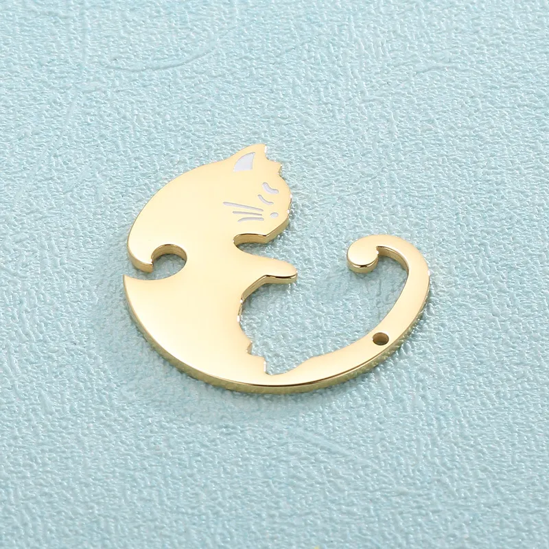 Stainless Steel Animal Series Jewelry Accessories, Personalized DIY Necklace Pendant