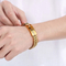 Fashion Tiger Eye Stone Rhinestones Inlaid Mens Bracelets Stainless Steel Chain Bracelets