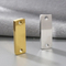 Stainless Steel Rectangular Double Hole Necklace Pendant Smooth Square Bracelet DIY Accessories