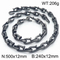 Stainless Steel Nail Shaped Bracelet Necklace Jewelry Set