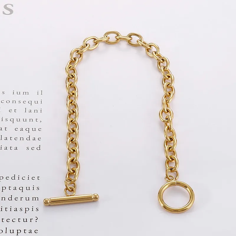 Unique Stainless Steel Ot Buckle Bracelets Chains for Fashionable Couples