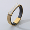 European and American Jewelry Straps, Woven Leather Curved Bracelets, Stainless Steel Bracelets That Can Be Engraved with Letters
