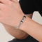 Wholesale Stainless Steel Double-Layer Boat Anchor Color Matching Bracelet Jewelry Buckle Trendy Men's Jewelry