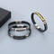 European and American Style Silicone Paired with Stainless Steel Bracelet for Fashionable Men's Jewelry