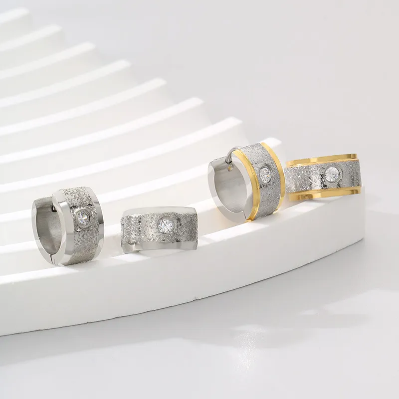 Stainless Steel Jewelry Unisex Earrings Suitable for Daily Wear