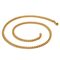 Wholesale 18K Gold Plated Two-Side Grinding Basic Chain Stainless Steel Chain Necklace