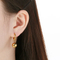 High Quality Stainless Steel Small Round Ball Temperament Women's Earrings Jewelry Wholesale