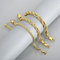 Steel Jewelry 18K Gold Dual Color Men's Women's Universal Stainless Steel Bracelet