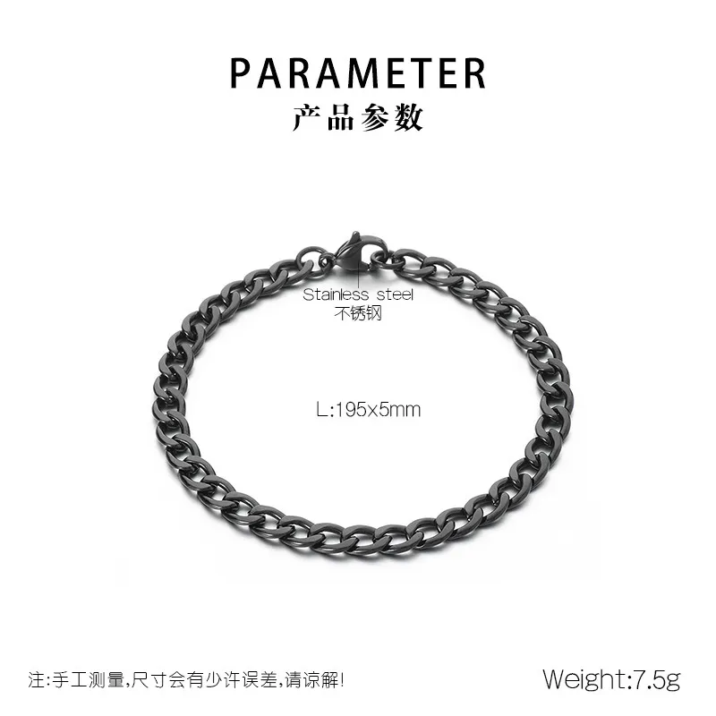 Stainless Steel Nk Chain Bracelet Men Women Wholesale Vacuum 18K Plated Jewelry