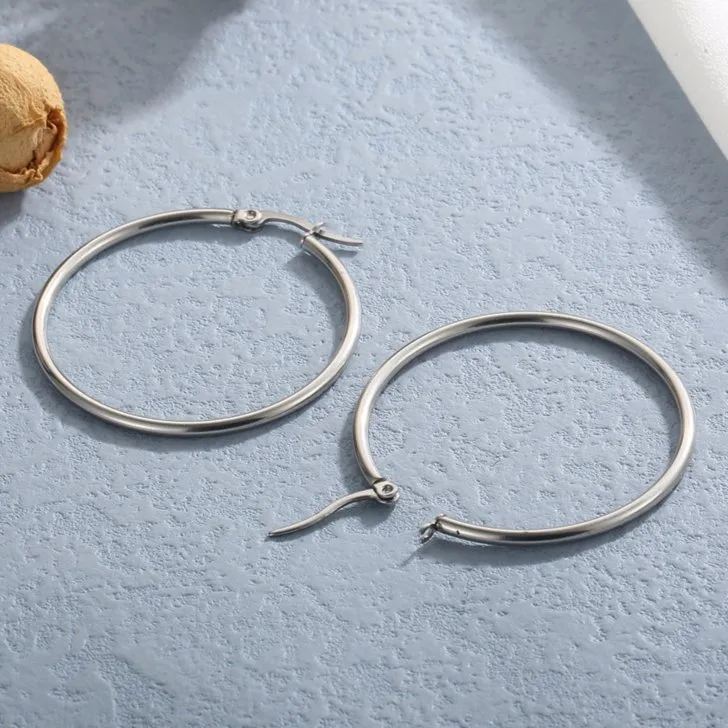 Wholesale Large Hoop Earrings: Simple and Chic Women's Jewelry