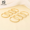 Stylish and Elegant Starry Heart-Shaped Stainless Steel Bangle Jewelry
