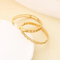 Geometric Hollow Stainless Steel Diamond-Encrusted Women's Bangles
