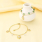 Stainless Steel Anklet Chain with Heart-Shaped Starfish Element Foot Decoration