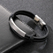 Stainless Steel Geometric Curved Plate Engraved Men's Woven Double-Layer Leather Bracelet Jewelry Wholesale