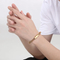 Stainless Steel Mesh Bangle with Multiple Colors to Choose From, Suitable for Daily Jewelry Wear