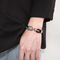 Fashionable Stainless Steel Winding Snake Animal Connection Hand Rope Woven Leather Men's Bracelet